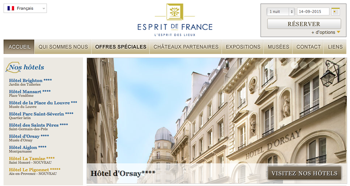 Traduction touristique Esprit de France